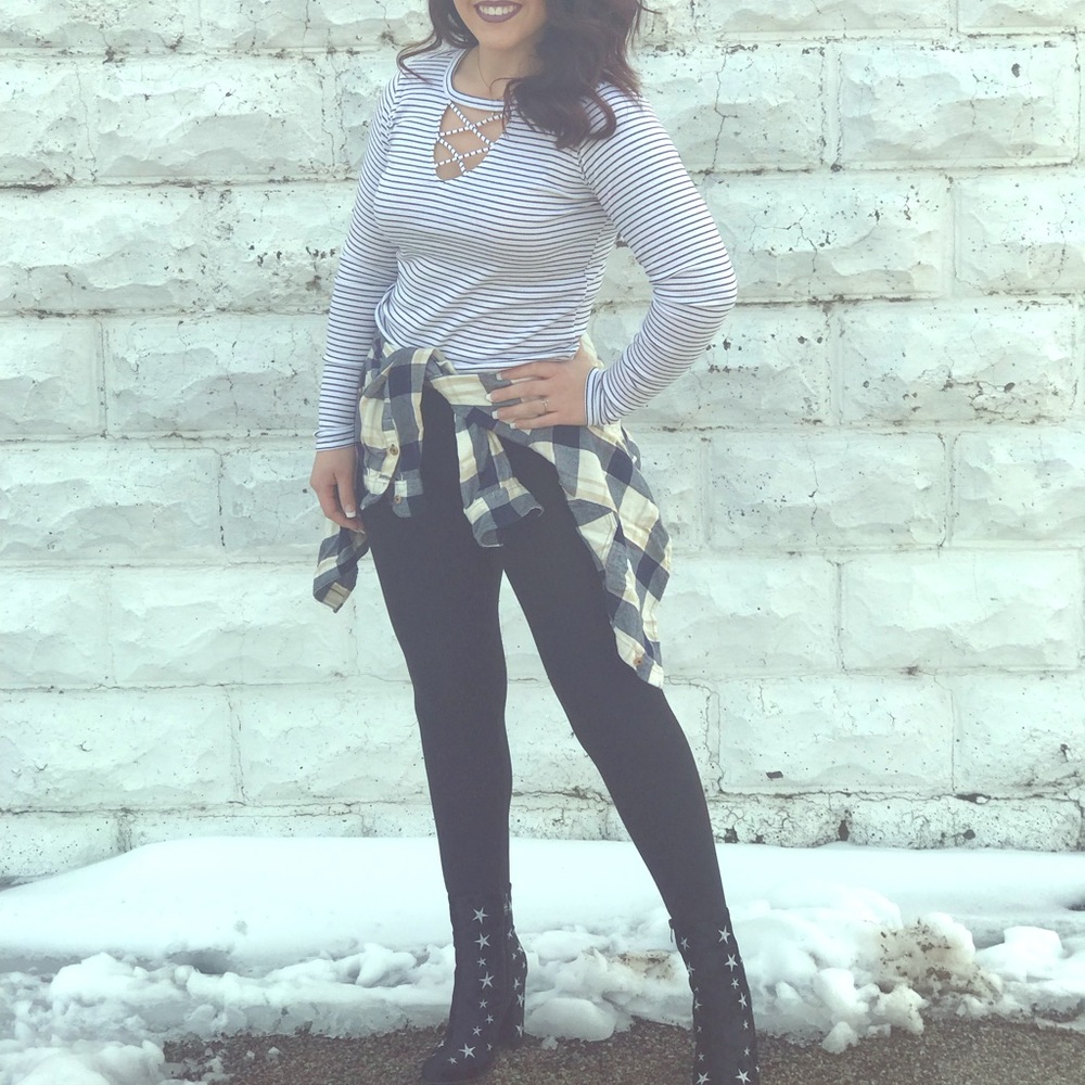 Striped Hollister longsleeve shirt!